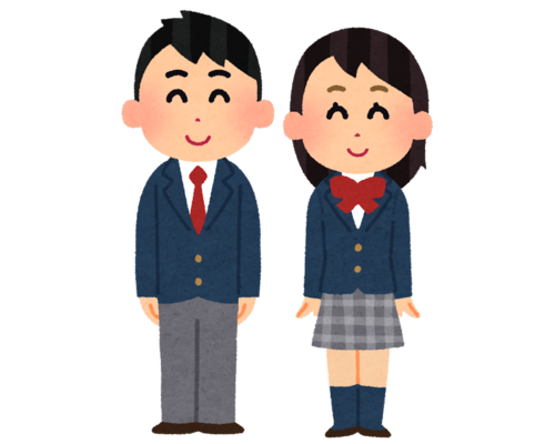 いらすとや　高校生