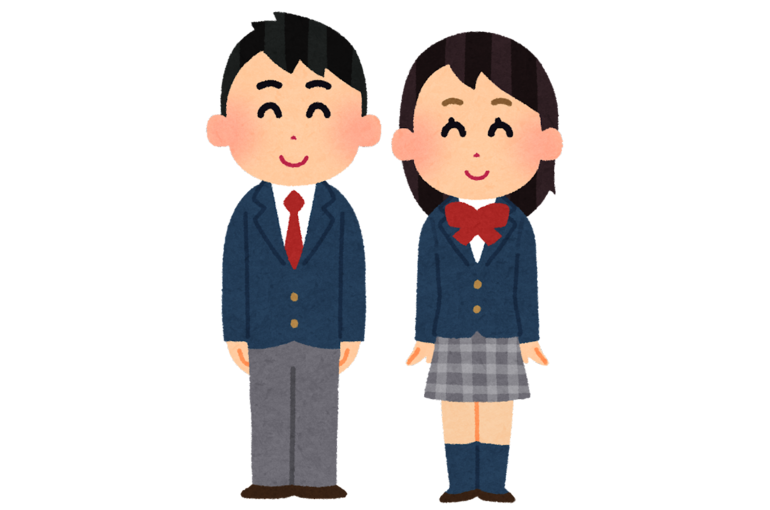 いらすとや　高校生
